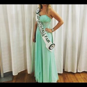 Mint formal gown worn once